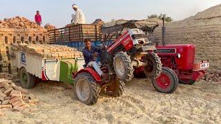 VST Shakti VT 224 1D Ajai 4Wd Mini Tractor loading in Bricks