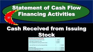 How To Record Cash Received From Issuing Stock Statement of Cash Flows