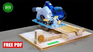 DIY - Circular Saw 90 degree Cutting Station - CS Sliding Guide