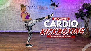 30-Min Sweaty Cardio Kickboxing Workout | Low & High Impact Options