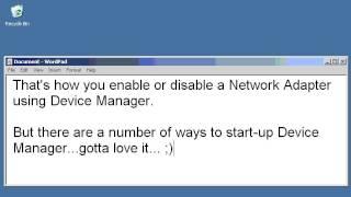 XP   Enable Disable Network Adapter via Device Manager