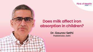 Dr Gaurav Sethi - Does milk affect iron absorption in children?