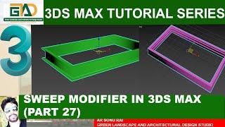 Sweep Modifier in 3d max   (PART 27)