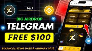 New Crypto Mining Telegram Airdrops  | Claim XL Club FREE $100  | Binance