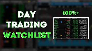 How to Make a Day Trading Watchlist | Trade the BEST Stocks!