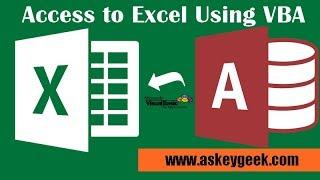 Export Access Database to Excel using VBA (3 Steps)