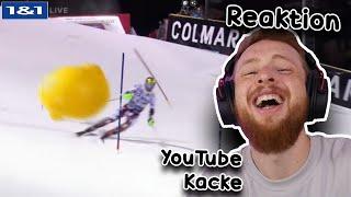 Reaktion auf YOUTUBE KACKE - Zitrone knallt fast auf Marcel Hirscher! 