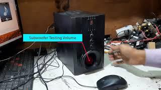 Sound Woofer 2.1 volume change  sound  fix on extreme service point