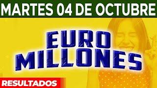 Resultado del sorteo Euromillones del Martes 4 de Octubre del 2022. 