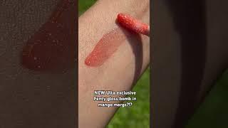 NEW Ulta exclusive Fenty gloss bomb in mango margz swatched