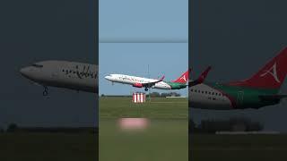 AlbaStar 737-800 Takeoff at Norwich Airport