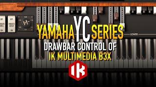 Control IK Multimedia B3X drawbars from your Yamaha YC88