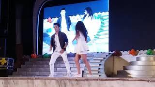 SIDDARTH NIGAM AND AVNEET KAUR SUPERB DANCE PERFOMANCE IN LUCKNOW CMS KANPUR ROAD