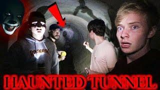 EXPLORING HAUNTED FAZE RUG TUNNEL | (heard voices)