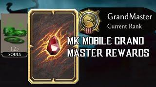 MK MOBILE FACTION WARS GRANDMASTER REWARDS + BLOOD RUBY PACK OPENING