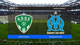  Saint-Etienne    vs   Marseille    |  French League 1    (12/08/2024)  FIFA