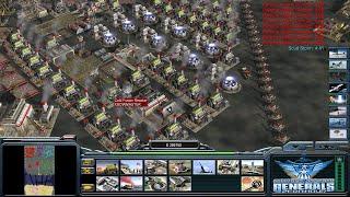 Command & Conquer Generals Zero Hour - Usa Laser 1 vs 7 Hard Gameplay ( Allways Ready )