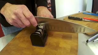 How to Sharpen & Hone your dull knives with Ergo Chef Fast Edge 2 stage sharpener