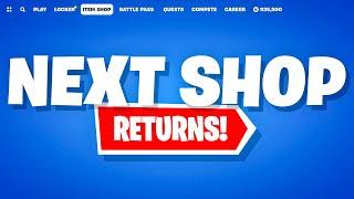 NEXT Fortnite Shop LEAKED EARLY!! (Returning)