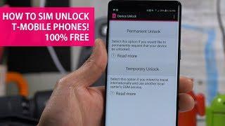 How to SIM Unlock T-Mobile Smartphones using Device Unlock App! [100% FREE]