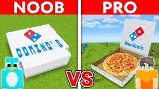 NOOB vs PRO: DOMINO'S PIZZA House Build Challenge in Minecraft