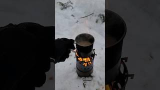 Trader Joe's Instant Coffee On Toaks Wood Stove