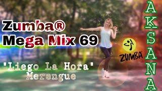 Mega Mix 69 Zumba "Liego La Hora" Merengue Choreo by Aksana