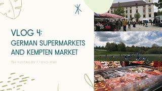 Expat in Germany. Exploring supermarkets and Kempten market! (Plus watching football training)