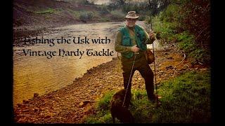 Fishing the Usk with Vintage Hardy Landing Net with Priestly Blessing!