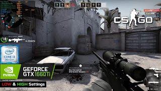 CS:GO | GTX 1660 Ti + i3 9100F | Low & High Settings