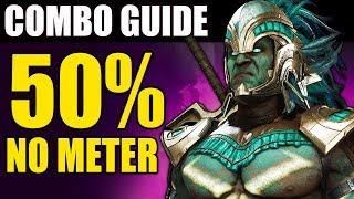 Mortal Kombat 11 - Kotal Kahn 50% Damage Combo Tutorial - No Totems or Meter!