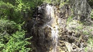 Waterfall on the side of Nahatlatch FSR - ihikebc.com