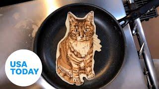 Pancake portraits of pets made by talented Japanese chef | USA TODAY