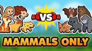 Super Auto Pets but we can only use MAMMALS