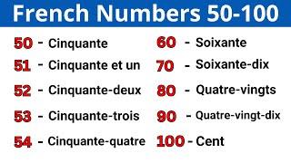 Learn French Numbers 50 to 100 | Learn French