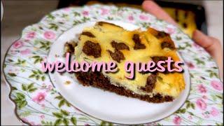 06 Delicious and simple cow cake – cocoa quark cake || lezzetli  pastası #cake