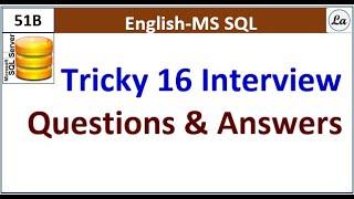 Sql Tricky Interview Questions & Answers