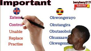 IMPORTANT words#english to know.Ebigambyo byomugaso#luganda 