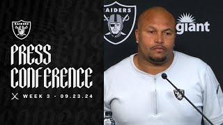 Coach Pierce and Christian Wilkins Presser - 9.23.24 | Raiders | NFL