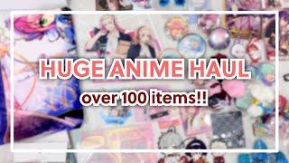 Anime merch unboxing | acrylics, rubber straps, cards, doujin + more