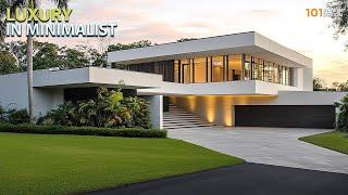 Modern Luxury House Architecture with Minimalist Exterior Design