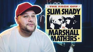 Slim Shady Vs Marshall Mathers Face Off Reaction! #eminem