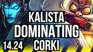 KALISTA & Poppy vs CORKI & Thresh (ADC) | Dominating | KR Diamond | 14.24