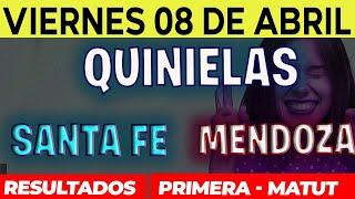 Quinielas Primera y matutina de Santa fé y Mendoza, Viernes 8 de Abril