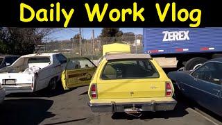 Daily Work Vlog Auto Transport Moving sold Cars to Ship out