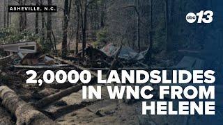 2,000+ landslides hit Western North Carolina due to Hurricane Helene