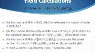 Nickel complex formation: Theory