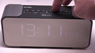 Bluetooth Alarm Clock Radio Review & Bluetooth Speaker Audio Test - Ravio