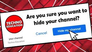 How to Hide Youtube Channel? Temporarily Hiding Youtube Channel