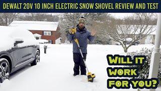 DeWalt 20v 10in Electric Snow Shovel Test and Review